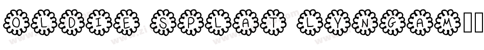 Oldie Splat Lyngam字体转换